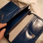 Compagnon bleu canard poches papiers et porte monnaie